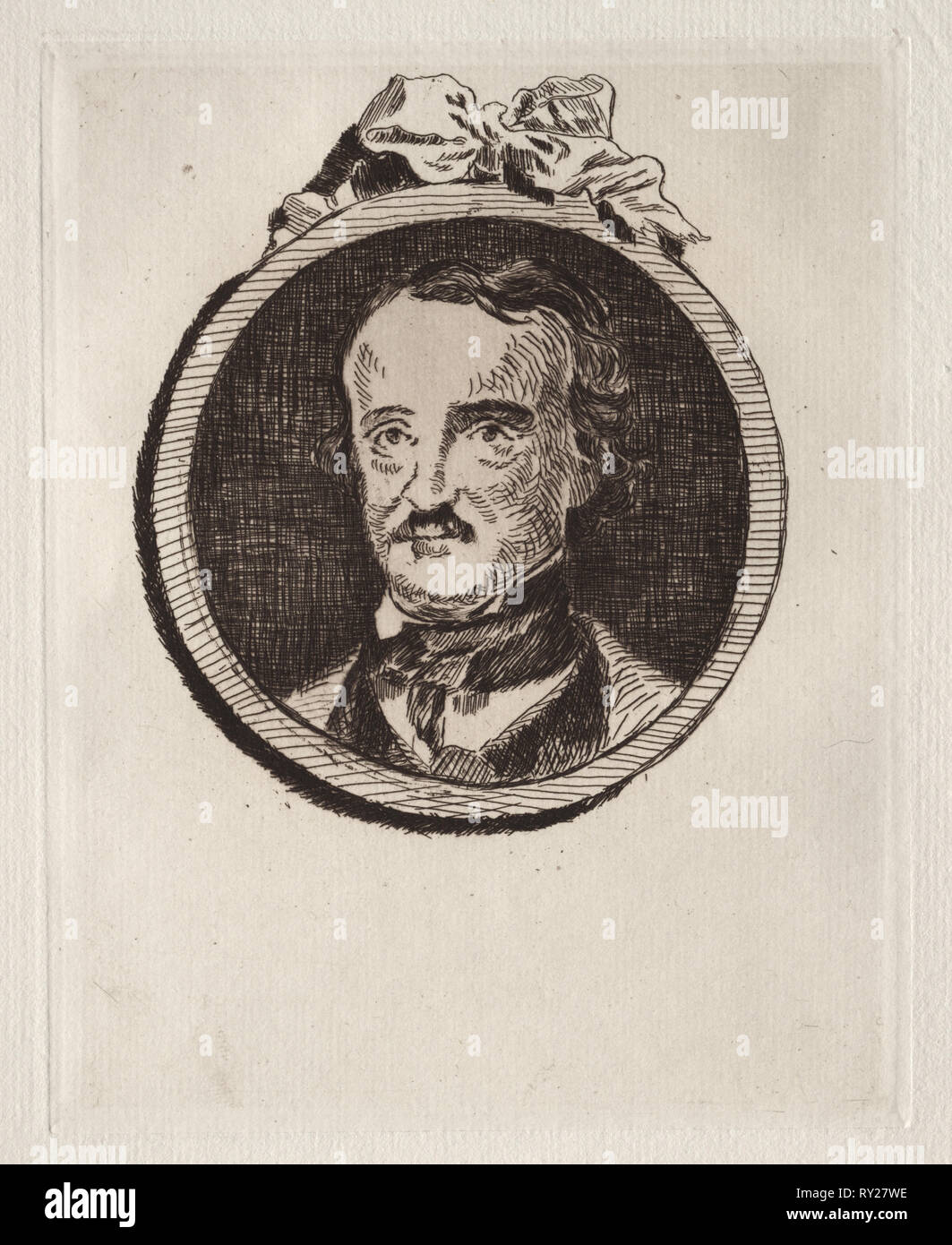 Edgar Allan Poe. Edouard Manet (Francese, 1832-1883). Attacco Foto Stock