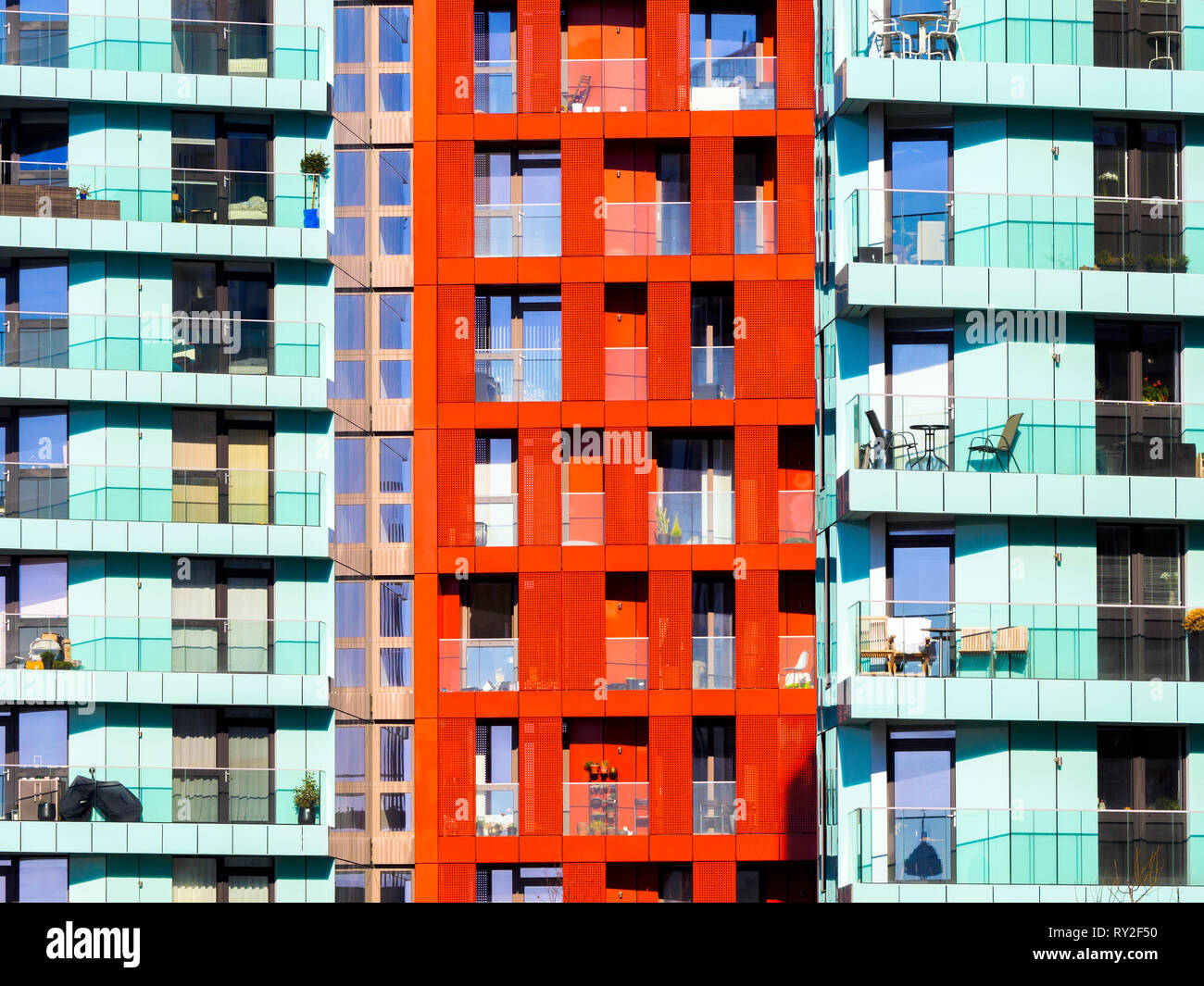 Moderno appartamento edifici di Enderby Wharf Greenwich - Sud Est di Londra, Inghilterra Foto Stock