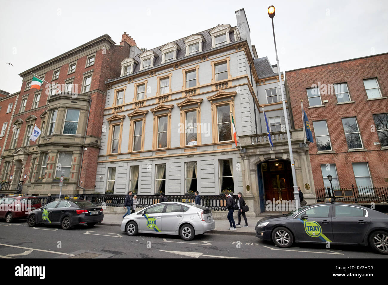 9 stephens green hibernian club numero 9 st stephens green ex casa della United services club Dublino Repubblica di Irlanda Europa Foto Stock