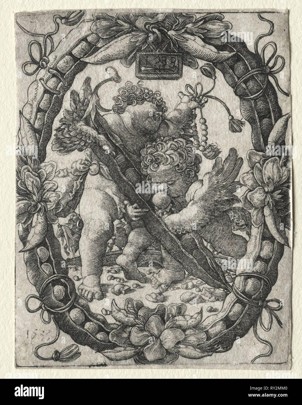 Il PEA POD, 1533. Master H. L. (tedesco). Incisione Foto Stock
