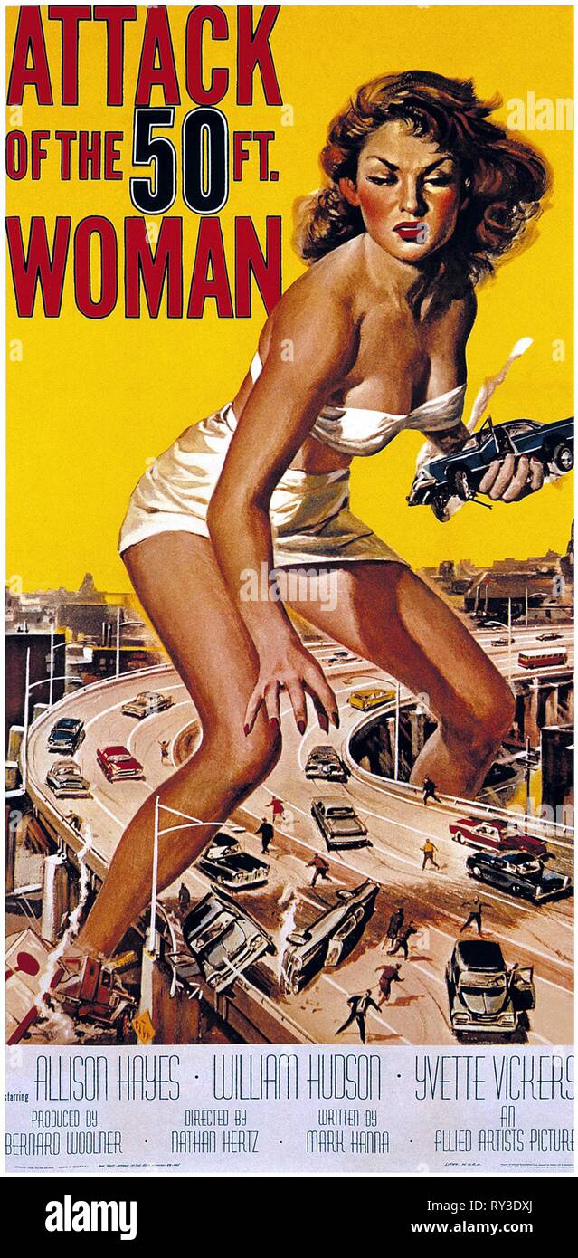 ALLISON HAYES POSTER, attacco del 50 piedi donna, 1958 Foto Stock