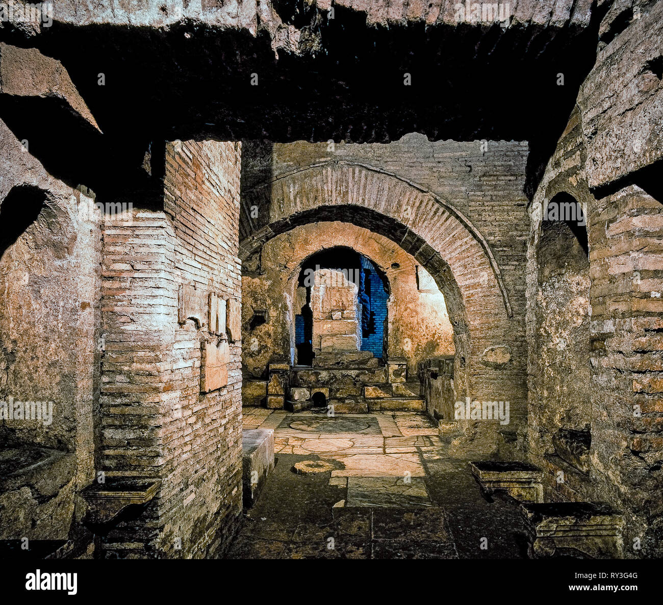 Mithraeum del circo maximus secret roma immagini e fotografie stock ad