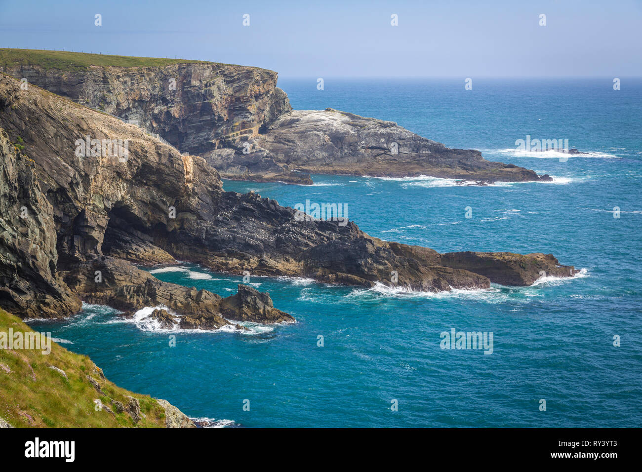 Mizen Head scogliere e Faro Museo Foto Stock