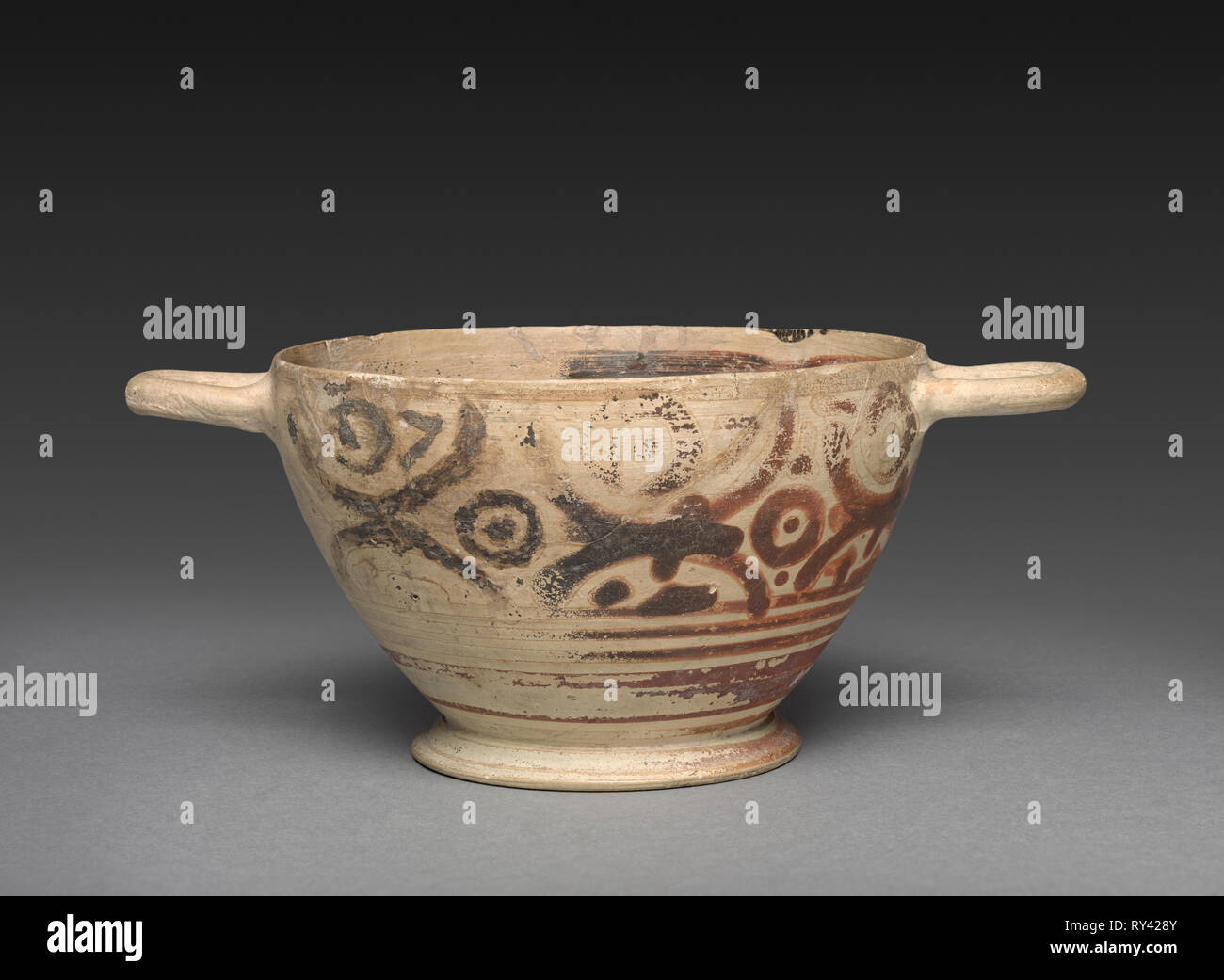 Kotyle, VI secolo A.C. La Grecia, Corinto, VI secolo A.C. Ceramica Foto Stock