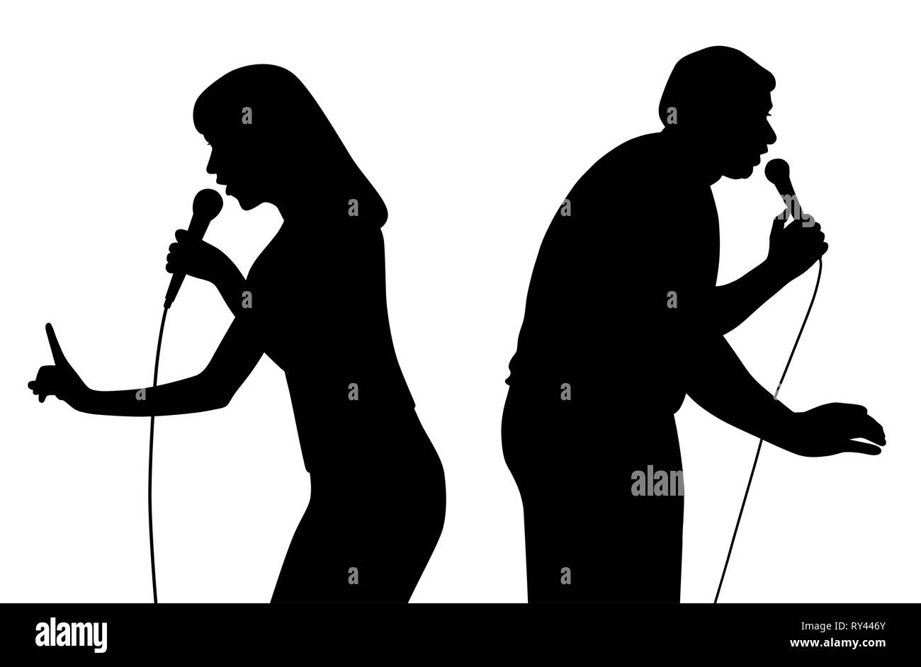 Discorso motivazionale, parlare in pubblico Illustrazione Vettoriale