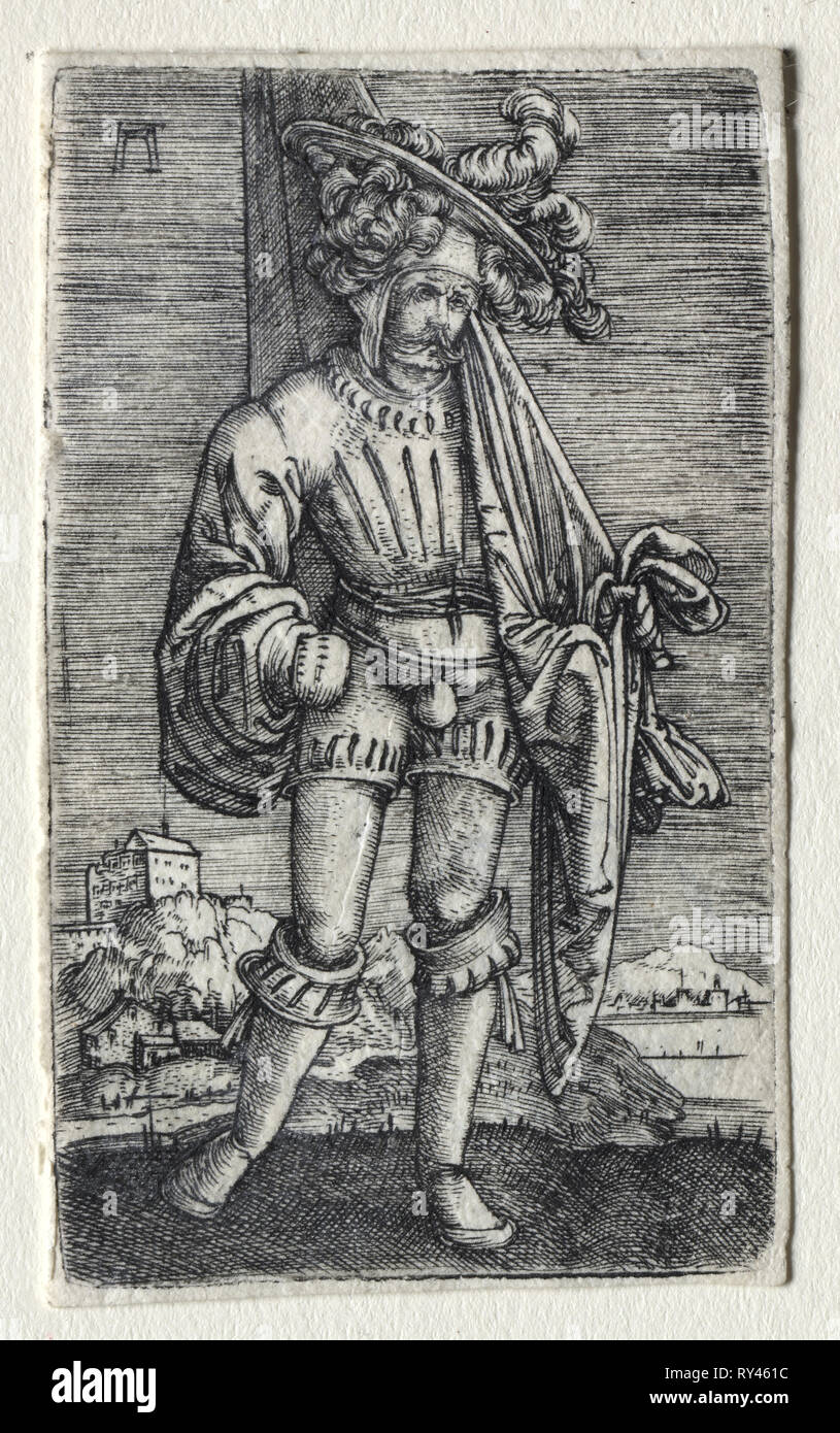 Il piccolo alfiere. Albrecht Altdorfer (tedesco, c. 1480-1538). Incisione Foto Stock