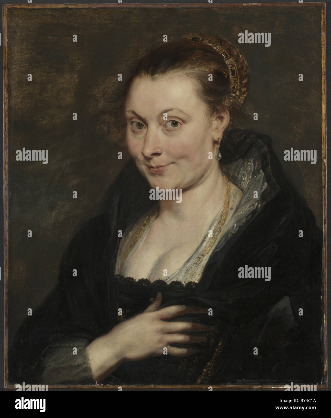 Ritratto di Isabella Brant, c. 1620-1625. Peter Paul Rubens (fiammingo, 1577-1640). Olio su legno; incorniciato: 83 x 73,5 x 9 cm (32 11/16 x 28 15/16 x 3 9/16 in.); senza cornice: 53 x 46 cm (20 7/8 x 18 1/8 in Foto Stock