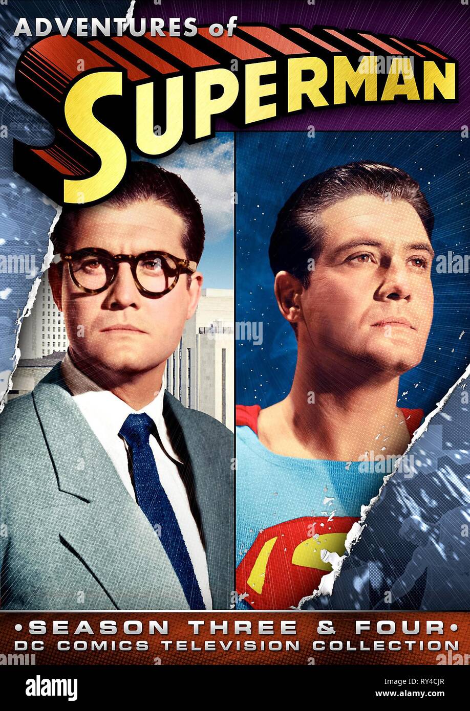 GEORGE REEVES POSTER delle avventure di Superman, 1952 Foto Stock