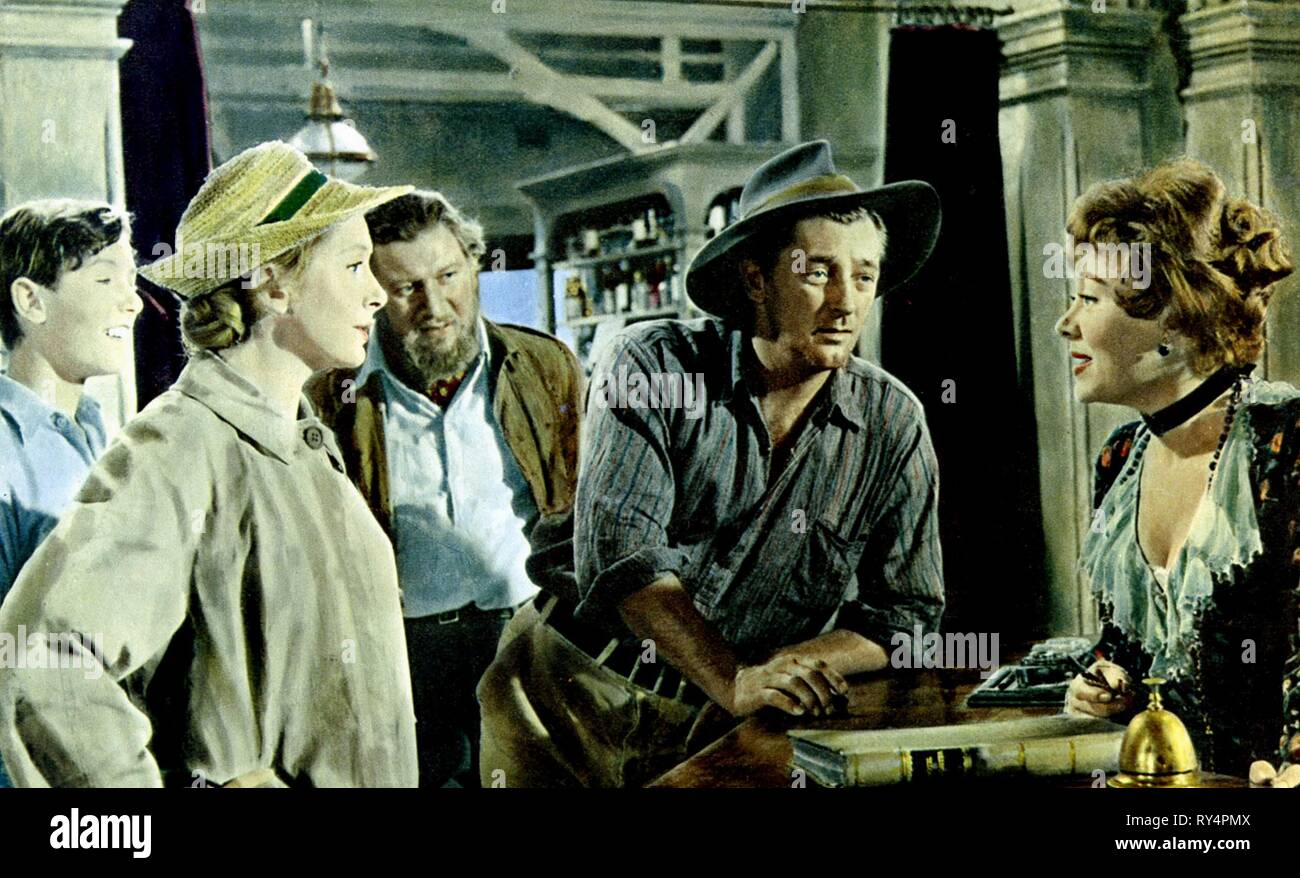 ANDERSON,KERR,USTINOV,MITCHUM,Johns, aperitivi serali, 1960 Foto Stock