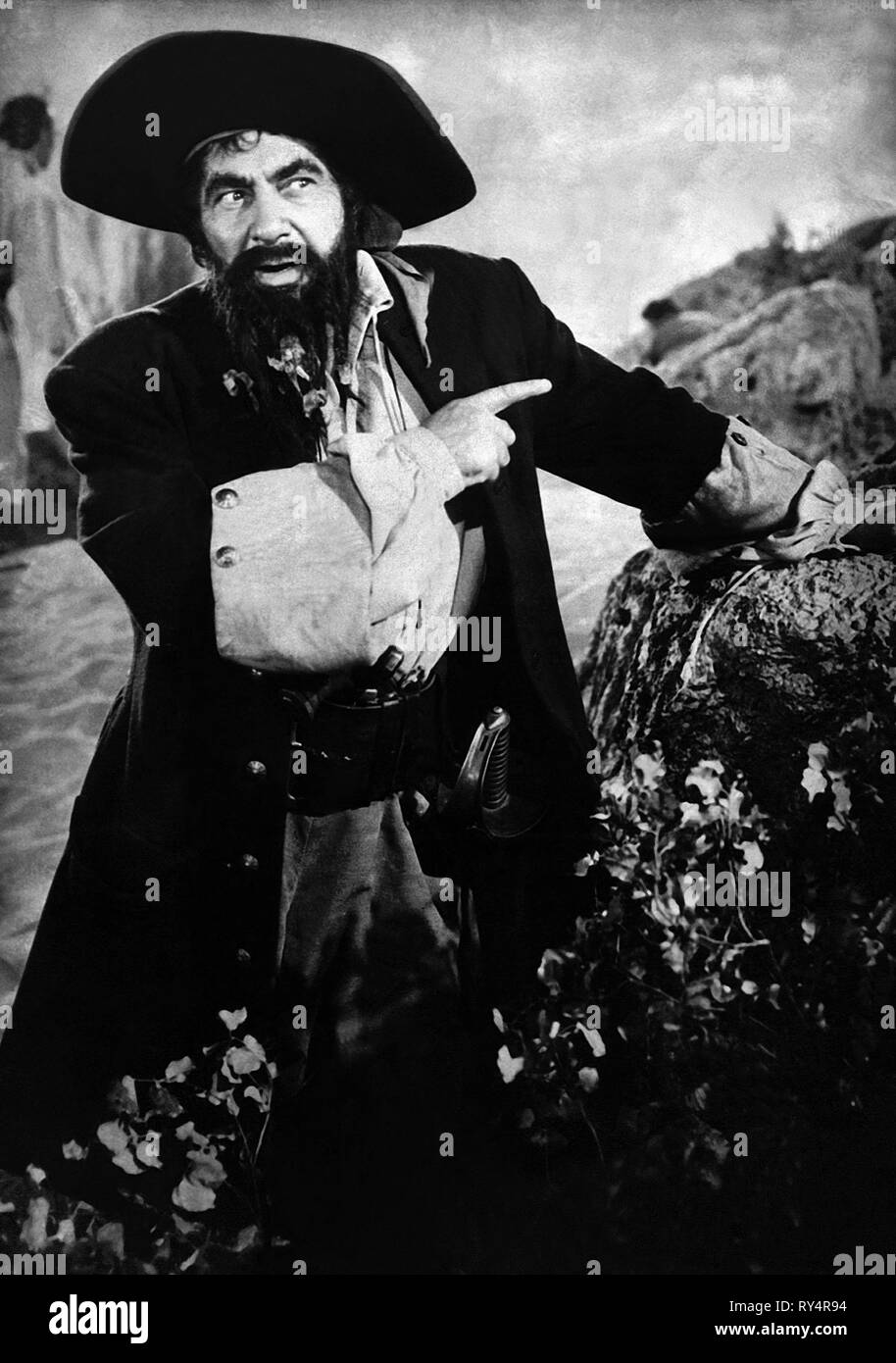 ROBERT NEWTON, BLACKBEARD il pirata, 1952 Foto Stock