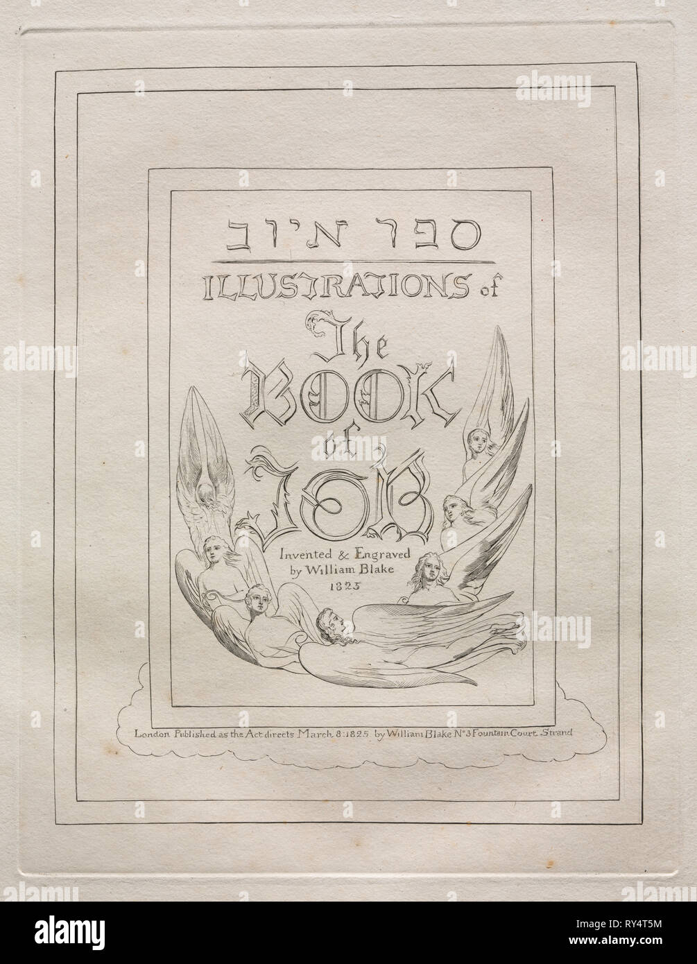 Il Libro di Giobbe, 1825. William Blake (British, 1757-1827). Incisione Foto Stock