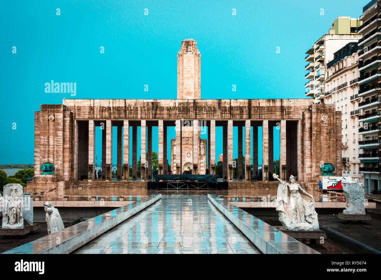 Rosario Argentina, Monumento a la Bandera ( Bandiera monumento) in Rosario, Argentina Foto Stock