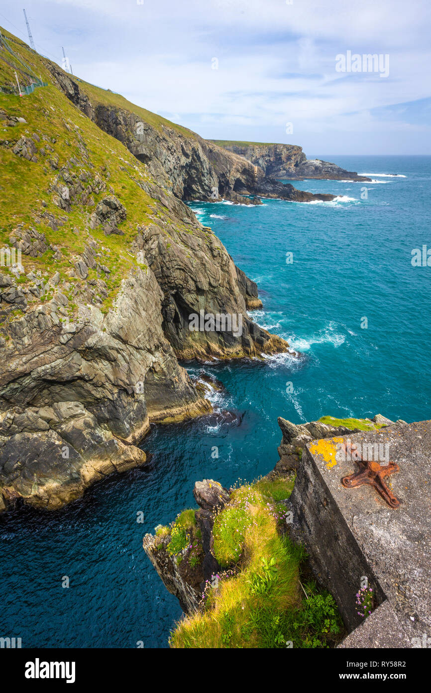 Mizen Head scogliere e Faro Museo Foto Stock