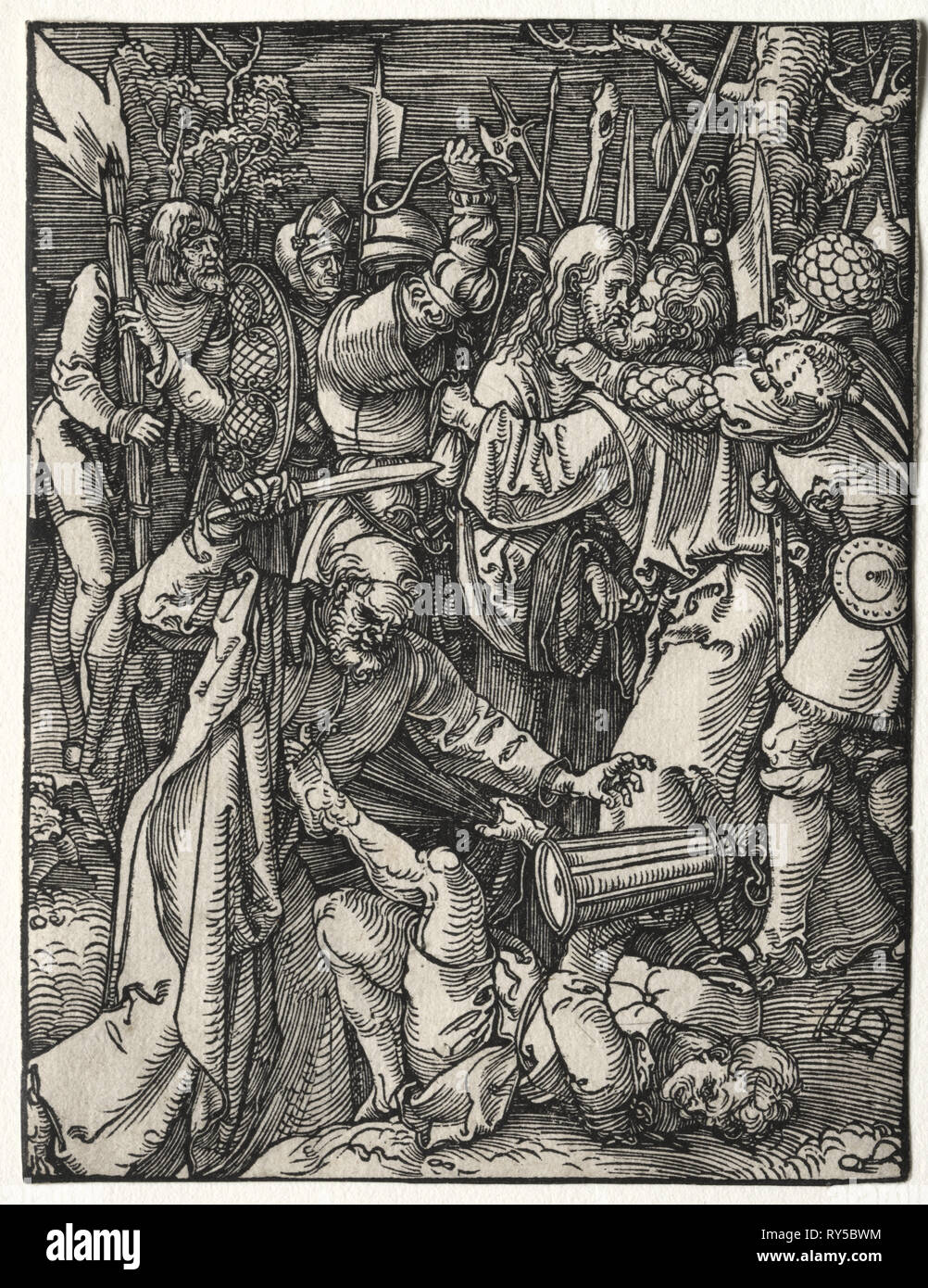 La piccola passione: il tradimento di Cristo. Albrecht Dürer (Tedesco, 1471-1528). Xilografia Foto Stock
