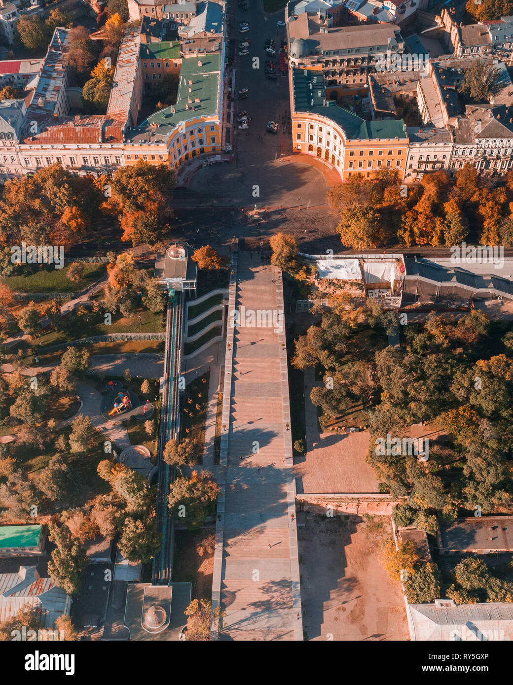 Vista aerea del Potemkin Scale a Odessa, Ucraina Foto Stock