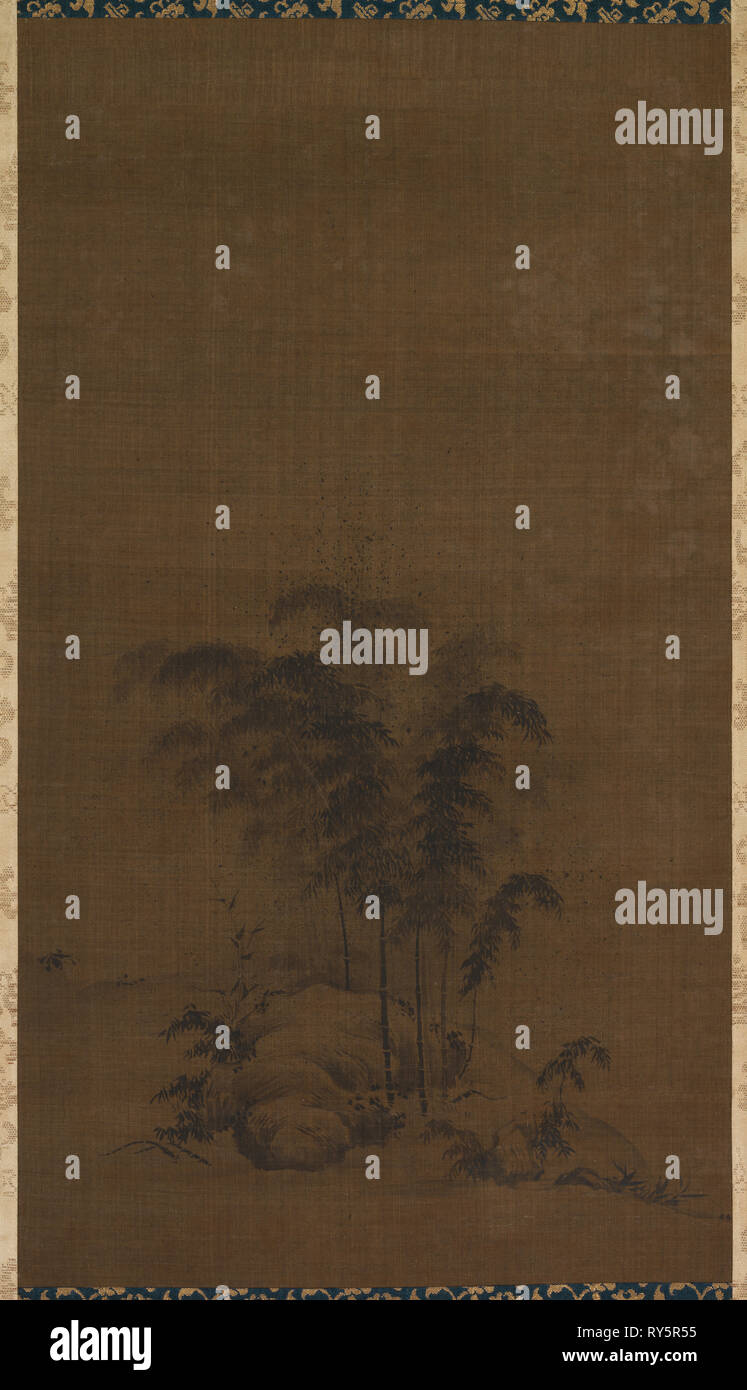 Paesaggio di bambù, 1127-1279. Cina, Southern Song Dynasty (1127-1279). Appendere scorrere, inchiostro su seta; immagine: 47,5 x 27 cm (18 11/16 x 10 5/8 in Foto Stock