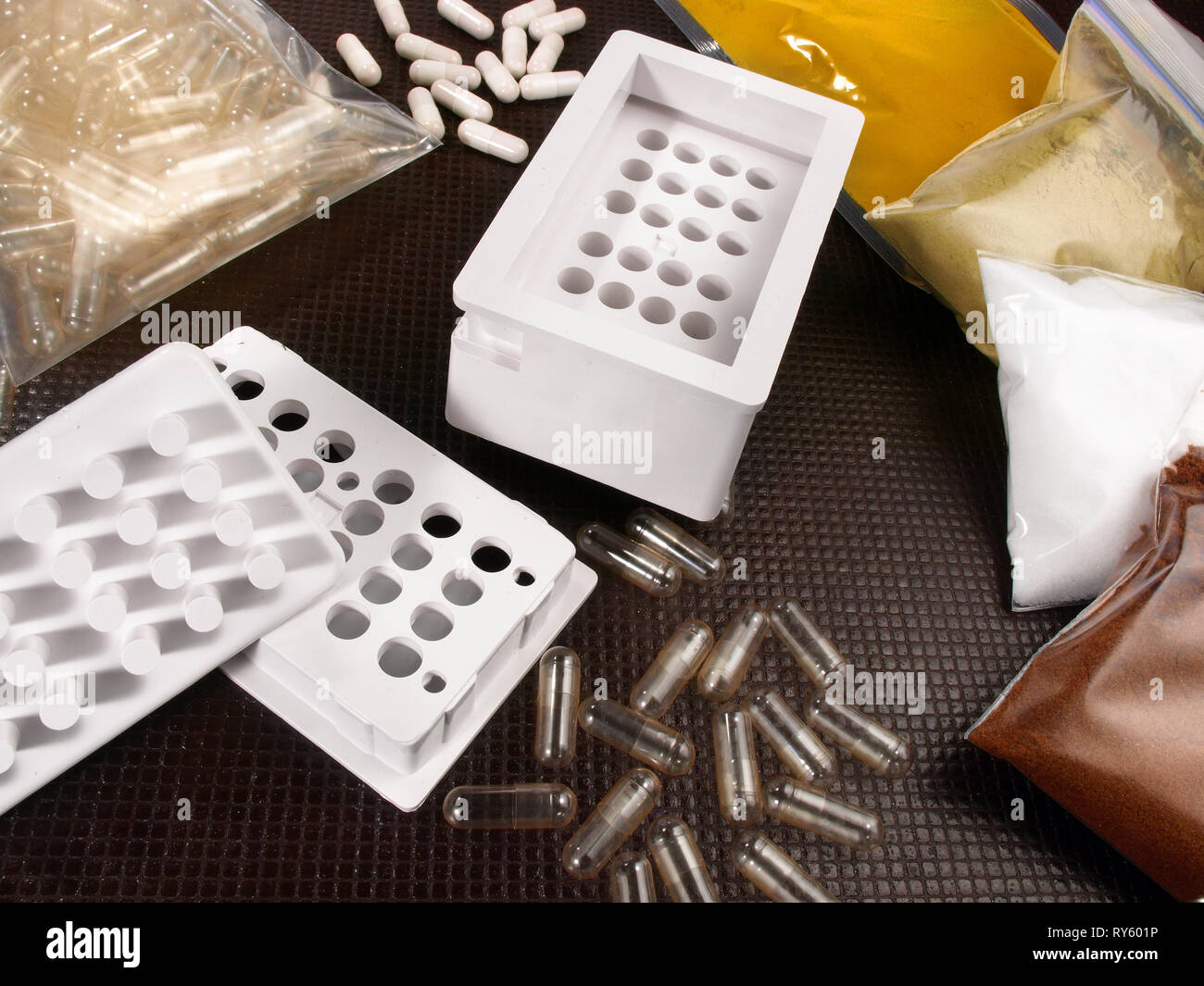 Macchina per capsule - sana nutrizione Foto Stock