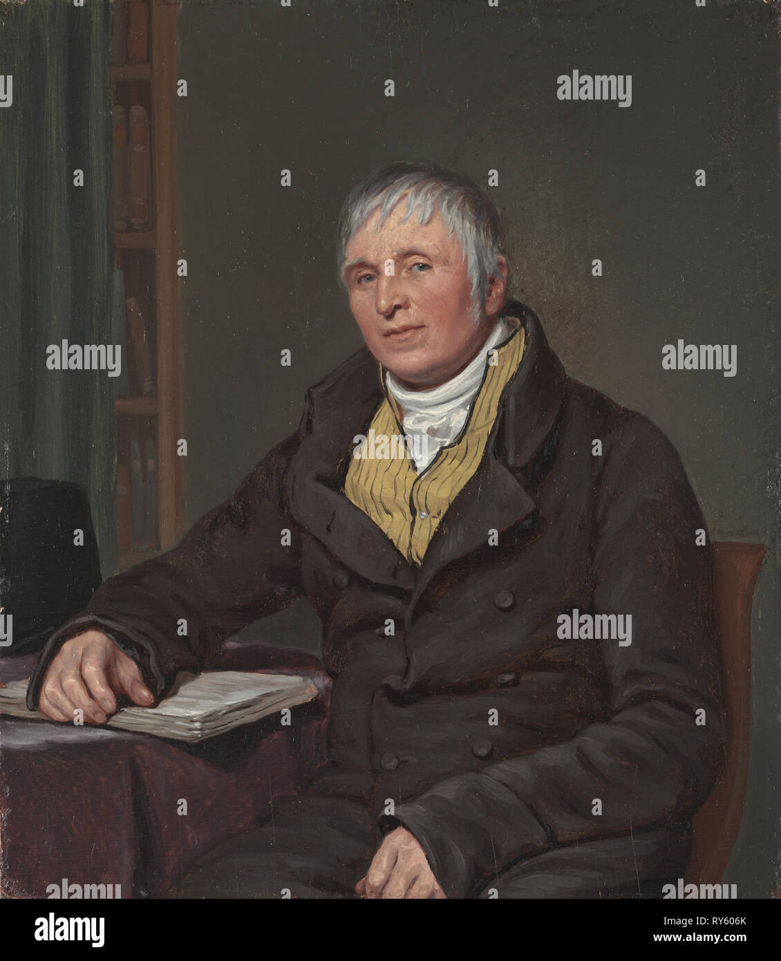 Charles Thompson, C. 1818. Pieter Christoffel meraviglia (Olandese, 1780-1852). Olio su pannello di legno; senza cornice: 21,5 x 18,8 cm (8 7/16 x 7 3/8 in Foto Stock Charles Thompson, C. 1818. Pieter Christoffel meraviglia (Olandese, 1780-1852). Olio su pannello di legno; senza cornice: 21,5 x 18,8 cm (8 7/16 x 7 3/8 in Foto Stock