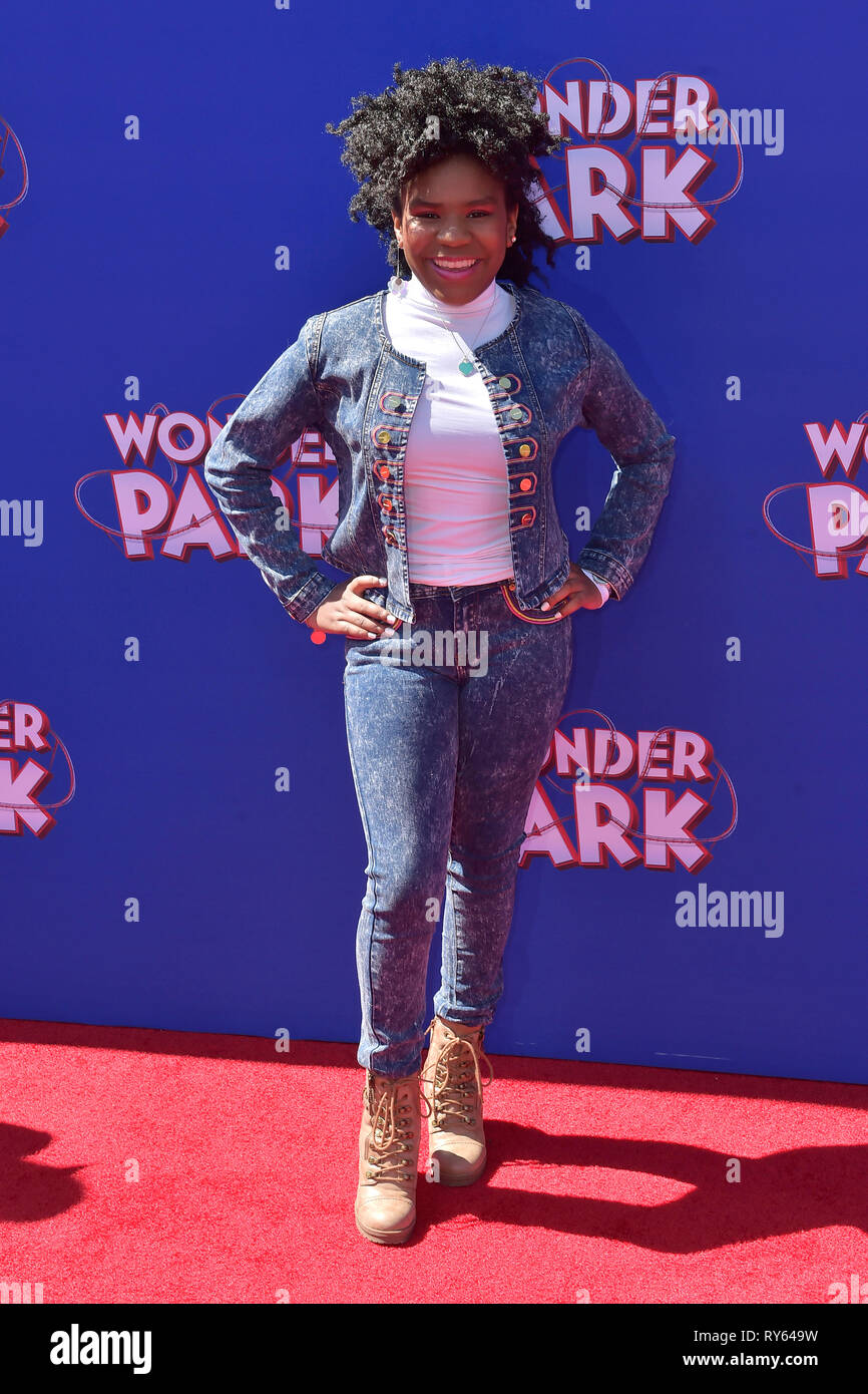 Trinitee Stokes a la premiere del film animato 'Wonder Park / Benvenuti alla meraviglia Park' al Regency Village Theatre. Los Angeles, 10.03.2019 | Utilizzo di tutto il mondo Foto Stock