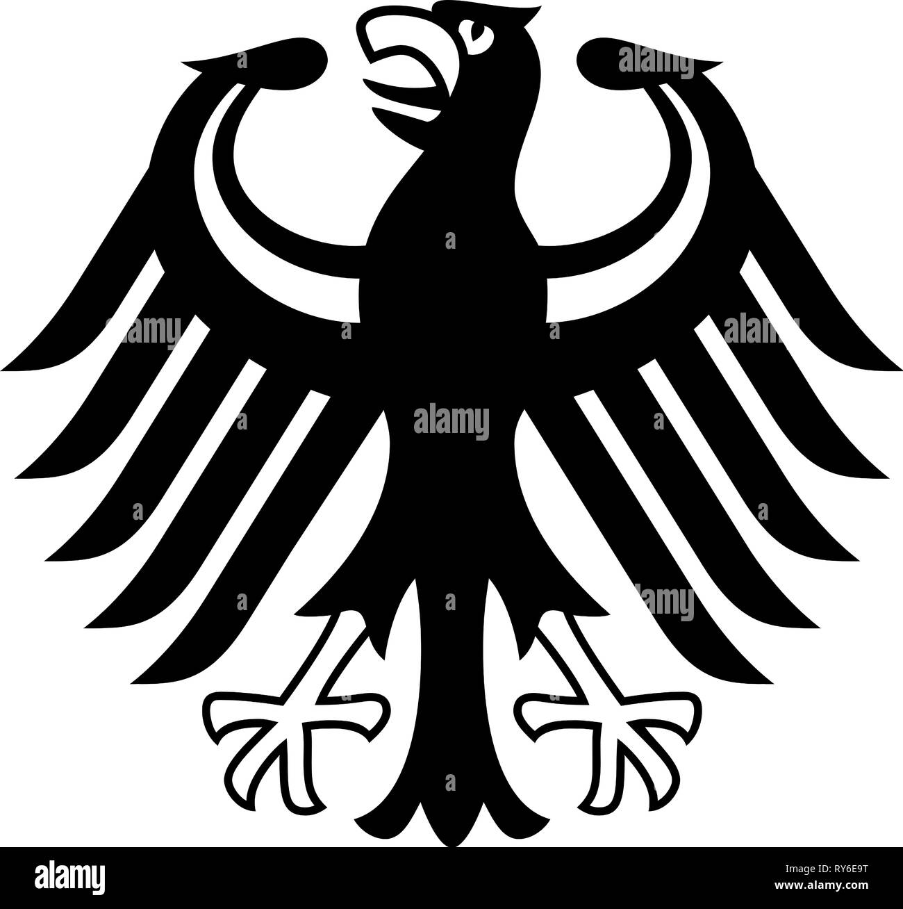 Aquila Federale del Governo Federale Tedesco - Germania. Foto Stock