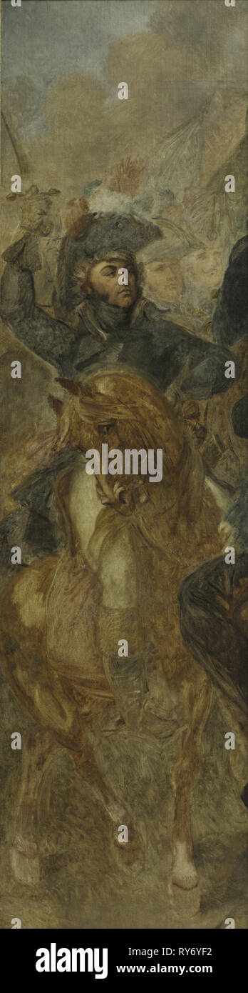 Jean-Baptiste generale Kléber (schizzo per "la battaglia delle Piramidi'), c. 1835. Antoine-Jean Gros (Francese, 1771-1835). Olio su lino; incorniciato: 377.2 x 126 x 12 cm (148 1/2 x 49 5/8 x 4 3/4 in.); senza cornice: 352.1 x 97,8 cm (138 5/8 x 38 1/2 in.); ex: 306 x 98 cm (120 1/2 x 38 9/16 in Foto Stock