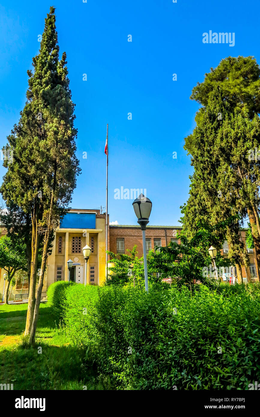 Tehran noi Den di spionaggio ex Stati Uniti d'America Embassy ingresso Foto Stock