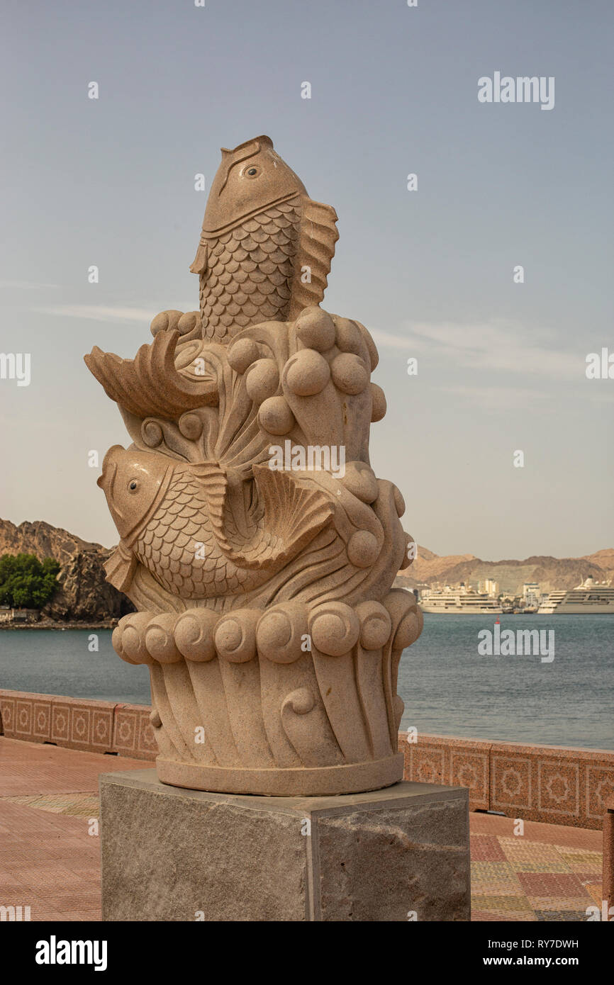 Muttrah Corniche, Muscat Oman, Medio Oriente Foto Stock