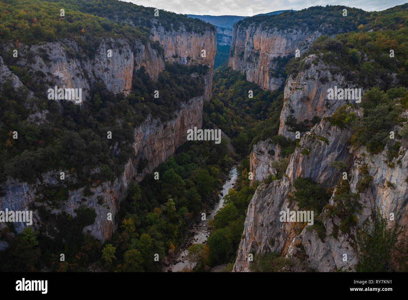 Foz de Arbayún, fiume Salazar, Navarra, Spagna, Europa Foto Stock