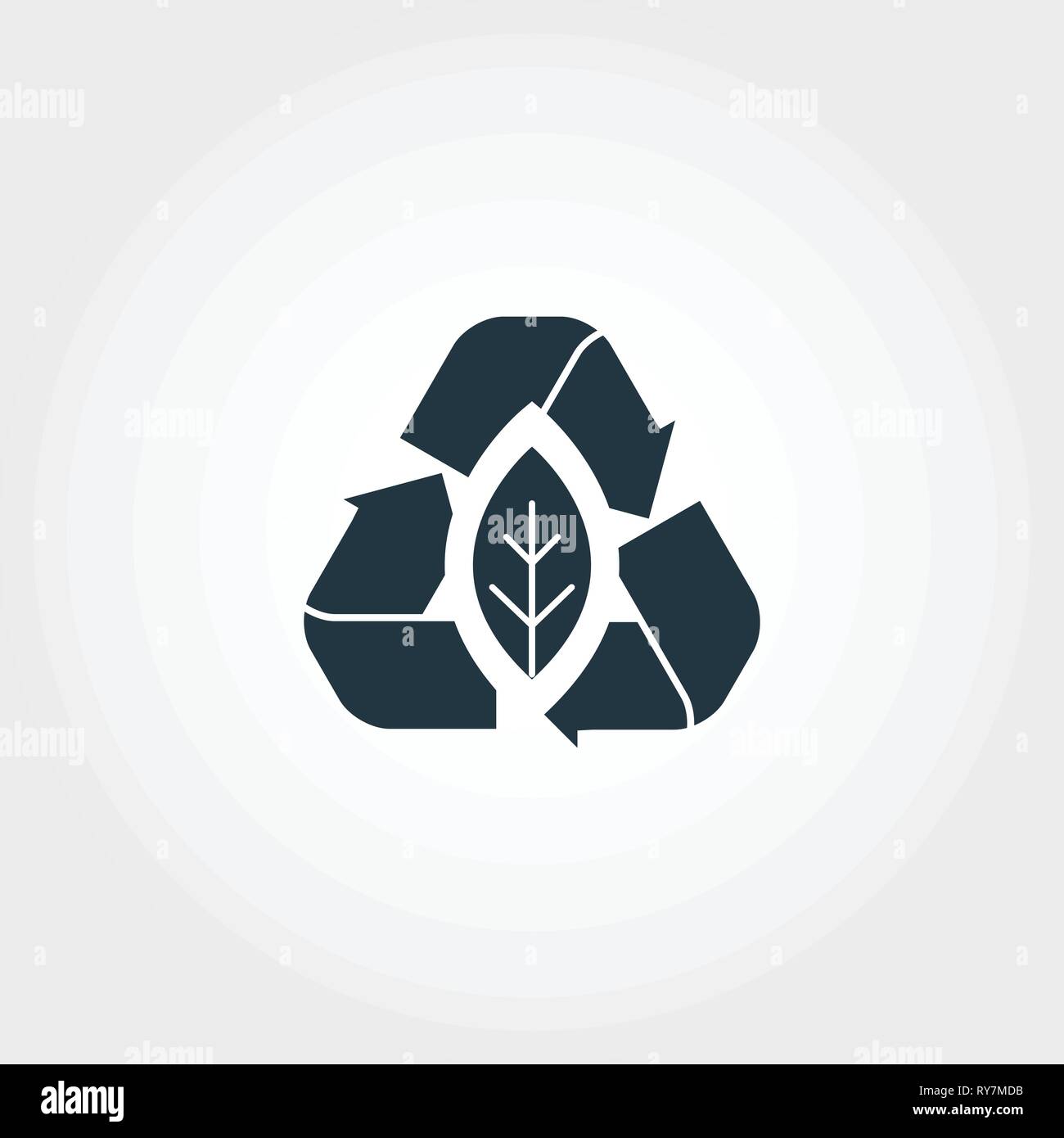 Zero emissioni icona creativi. Stile monocromatico da progettazione urbanistica raccolta di icone. Zero Emission icona per web design, applicazioni software, l'uso della stampa Illustrazione Vettoriale