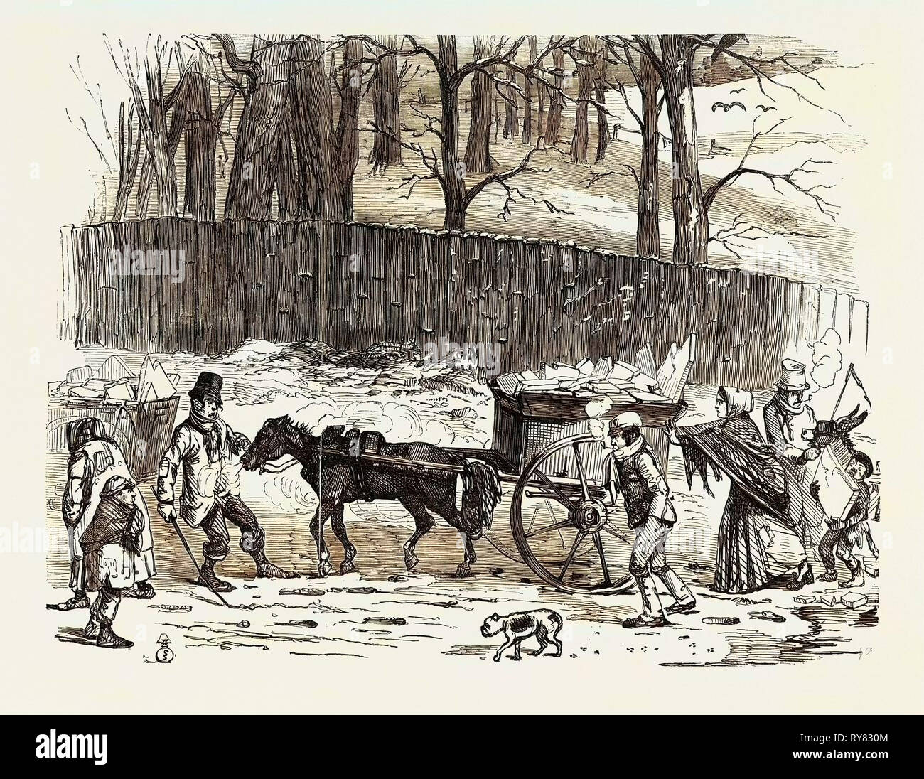 Londra carrelli di ghiaccio Foto Stock