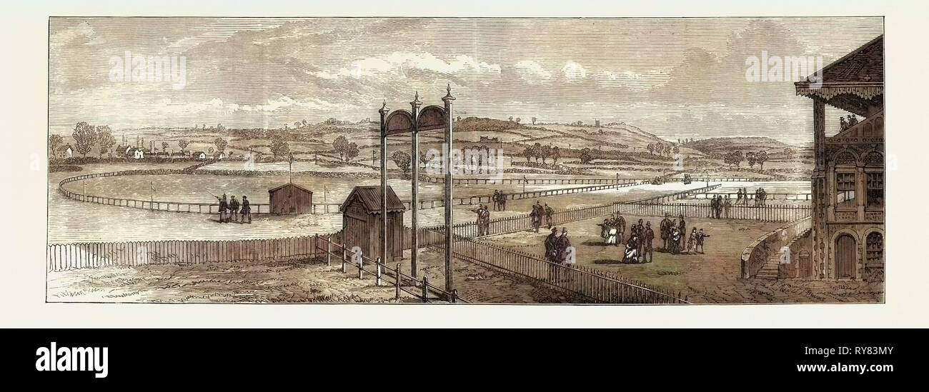 Il nuovo ippodromo Bristol: vista da vicino il Grand Stand 1873 Foto Stock