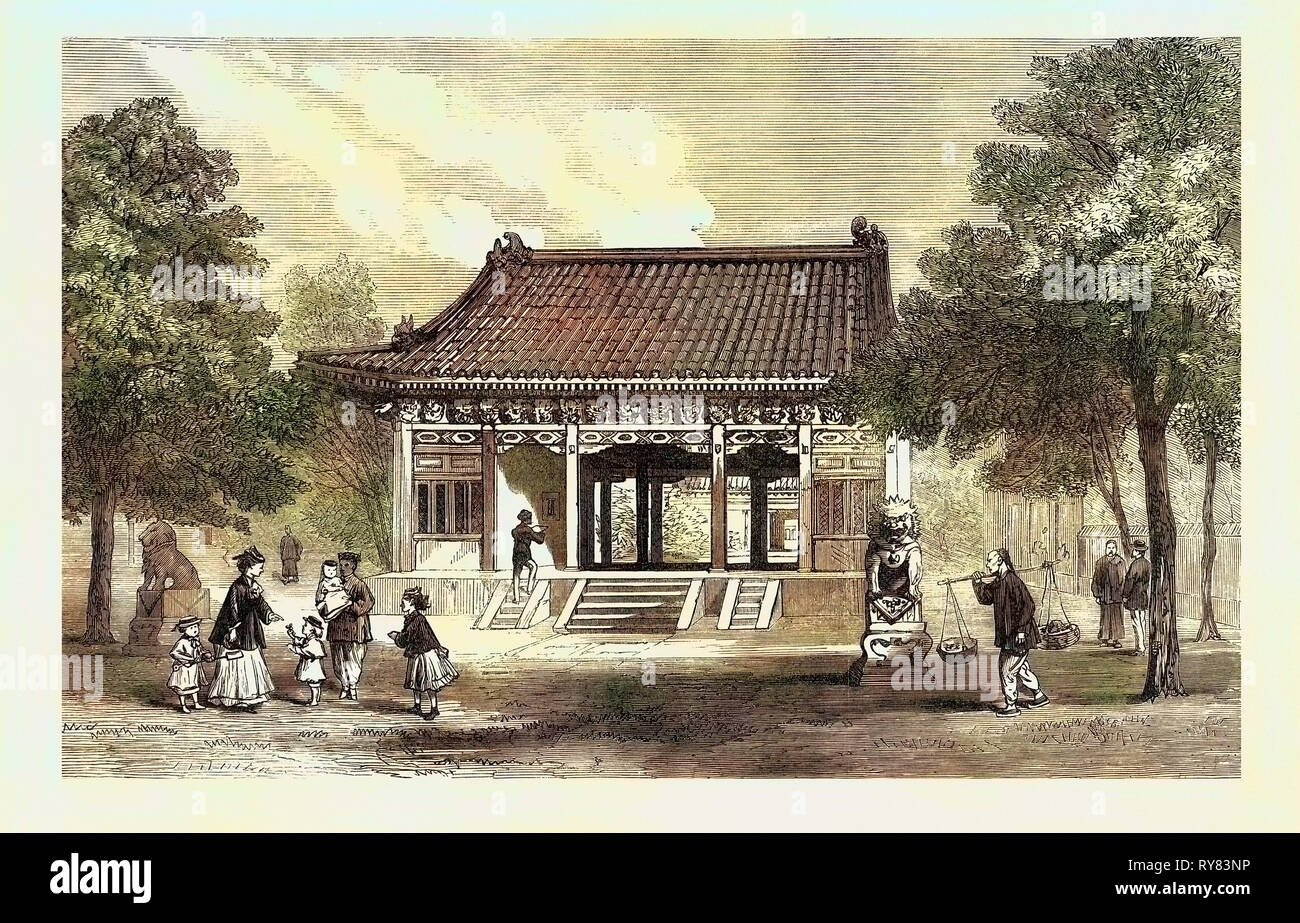 Cina: la legazione britannica Pekin 1873 Foto Stock