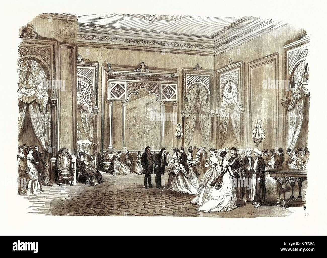 Fetes del viceré d'Egitto al Cairo: la sfera 1869 Foto Stock