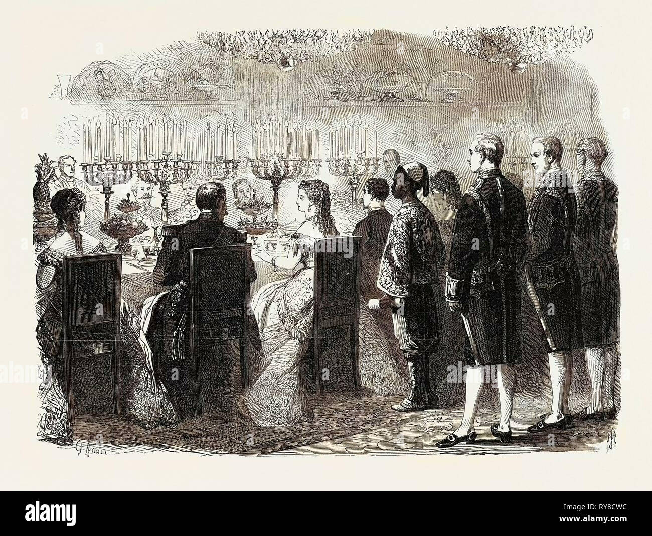 L'Imperatrice Eugenie La nuova pagina abissino 1869 Foto Stock