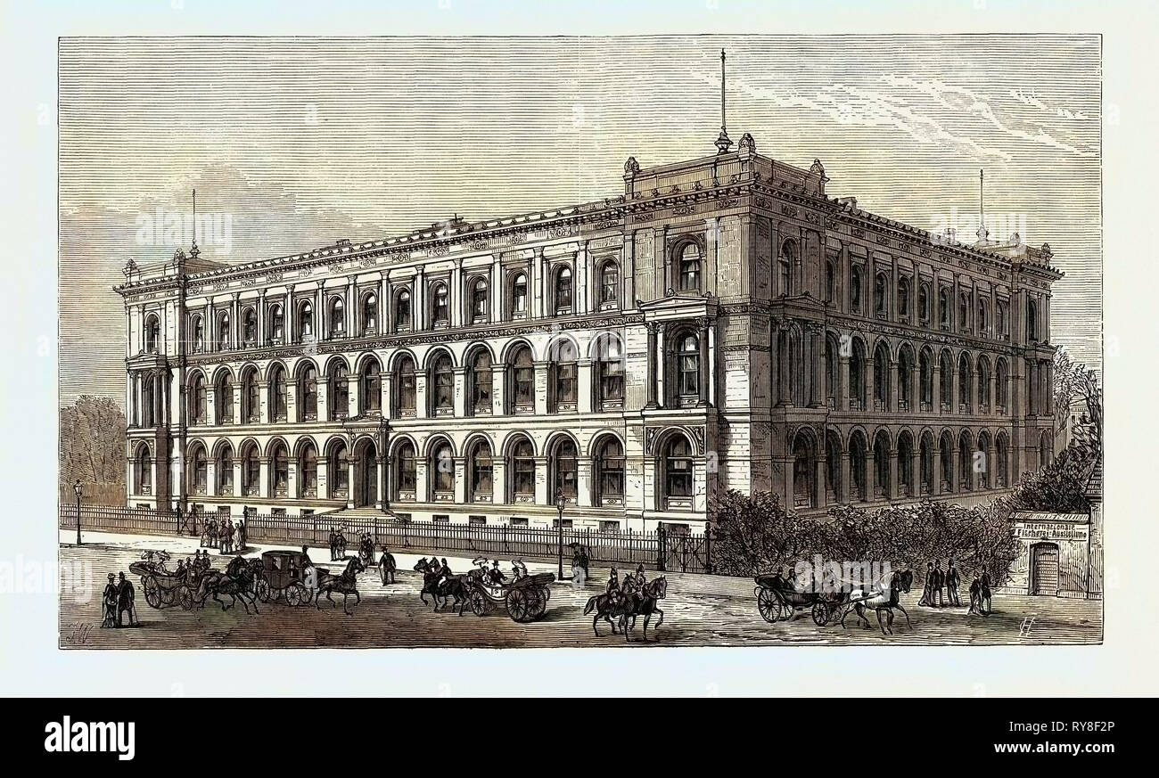 Il Museo Agricolo Berlino dove la pesca internazionale Esposizione Germania 1880 Foto Stock