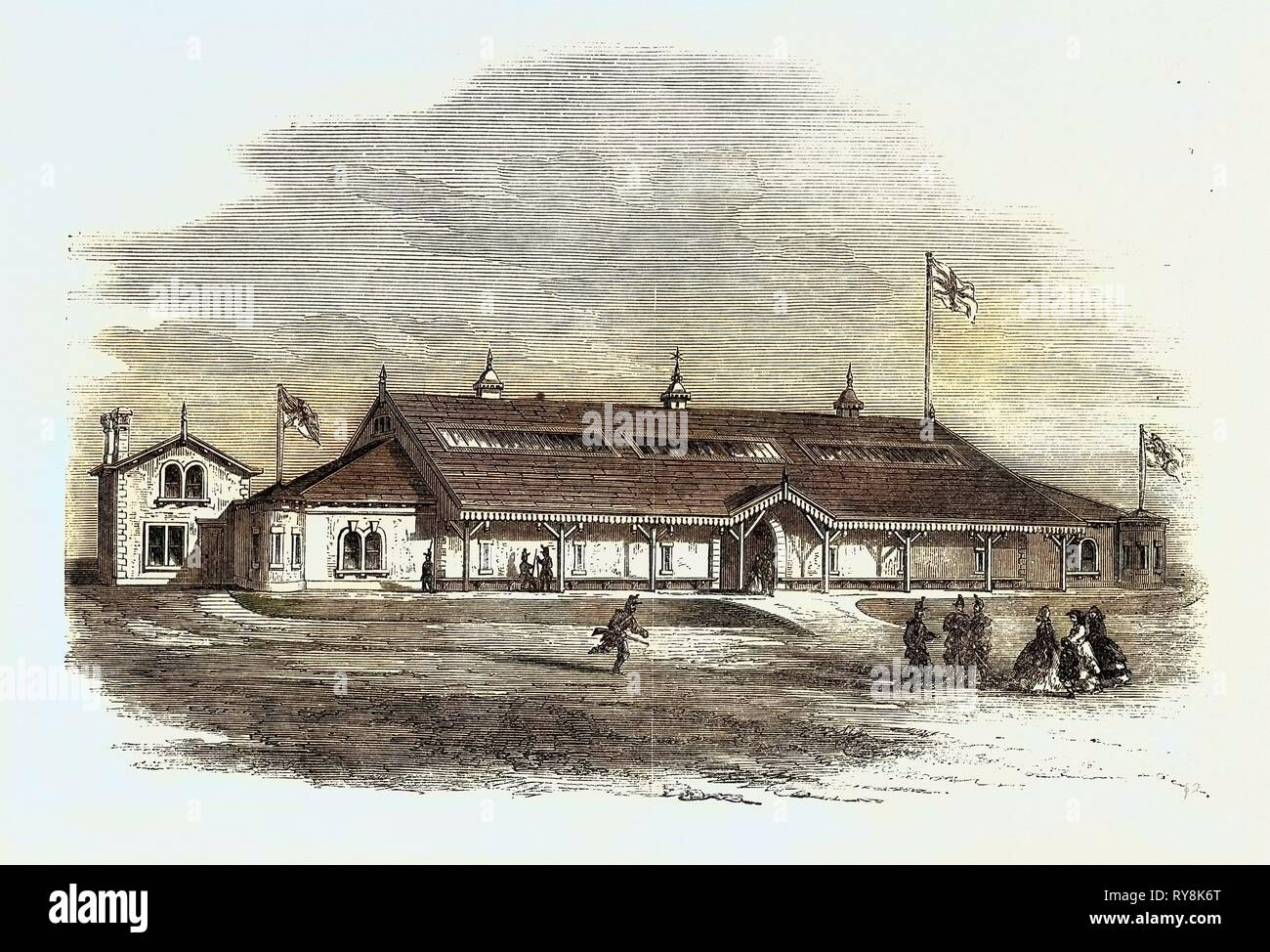 Armeria e Drillroom a Bradford per il terzo West York Rifle volontari Foto Stock