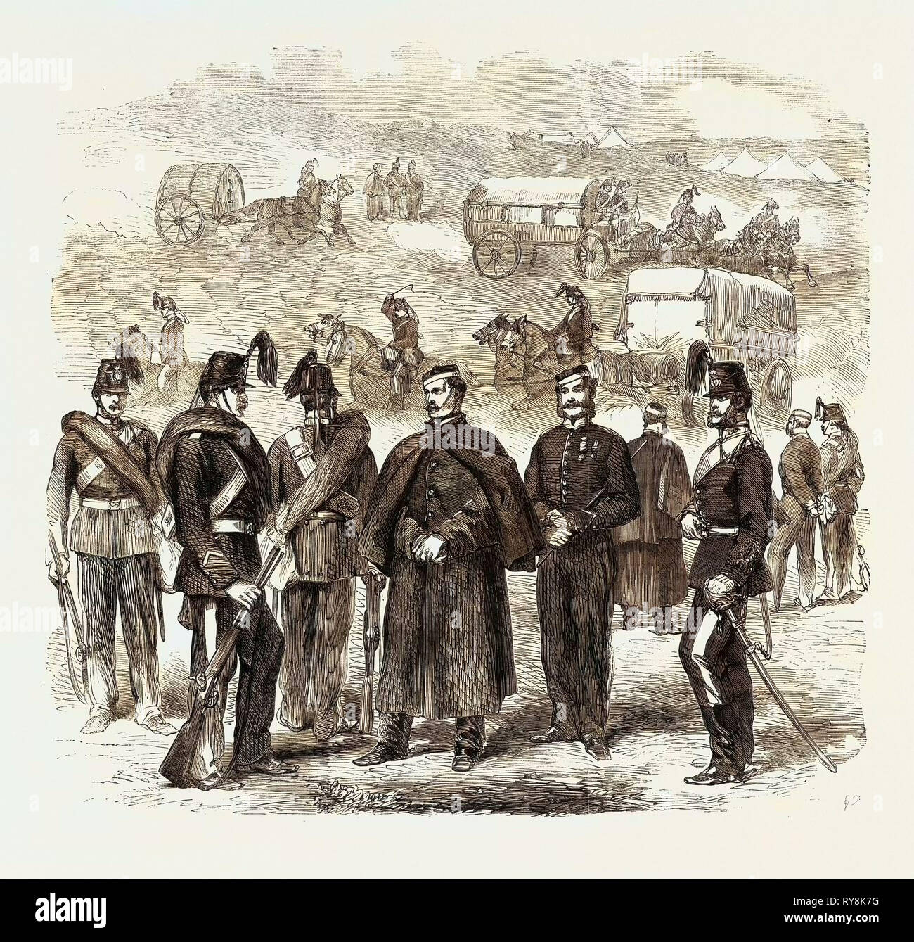 Rinforzi per il Canada: il treno militare Foto Stock