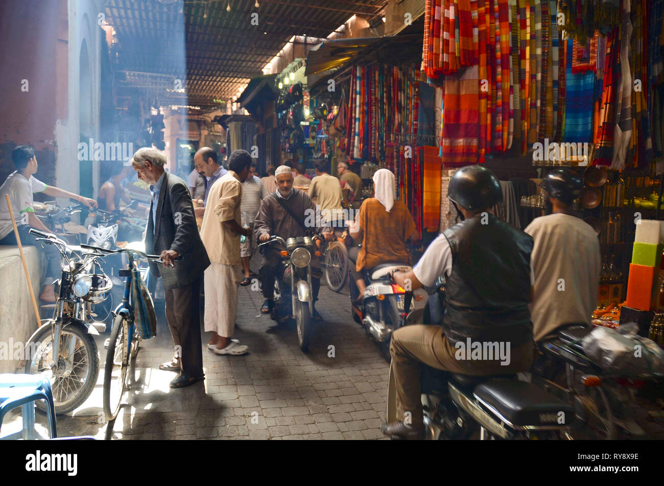 La medina di Marrakech Foto Stock