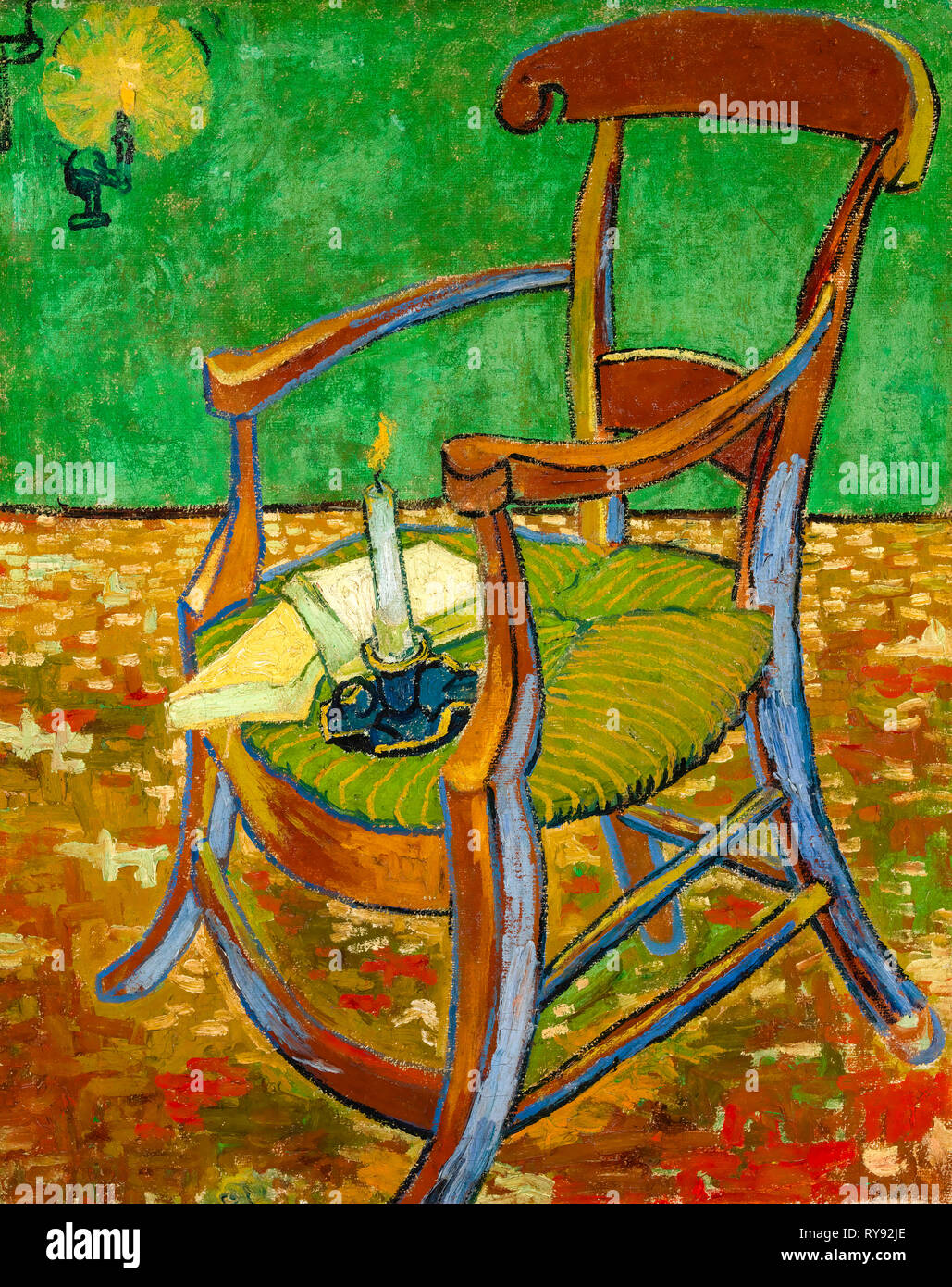 La sedia di Gauguin, dipinto di Vincent van Gogh, 1888 Foto Stock