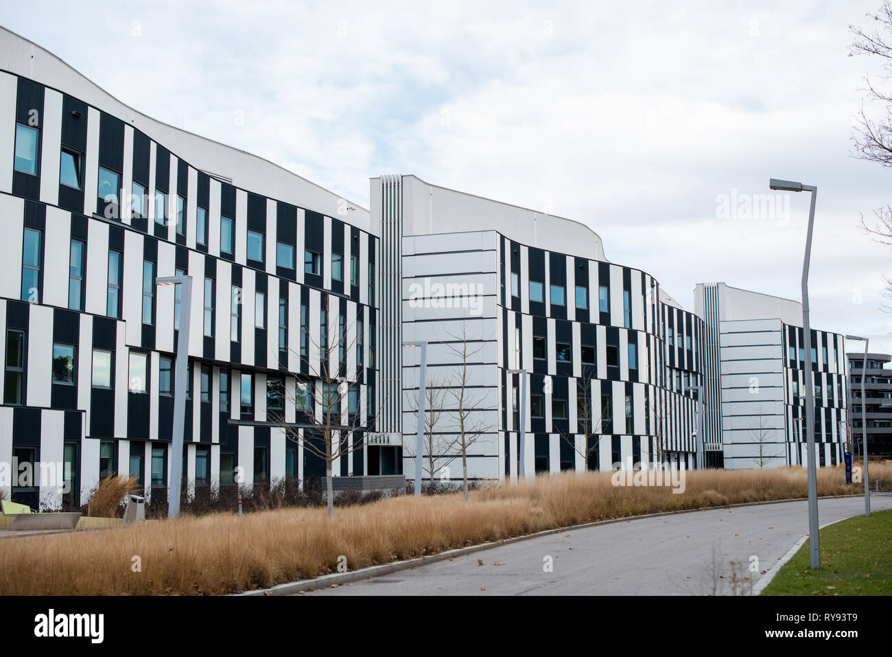 Il D2/SC Centro per lo studente presso l'Università di Vienna di economia e affari. Austria. Foto Stock