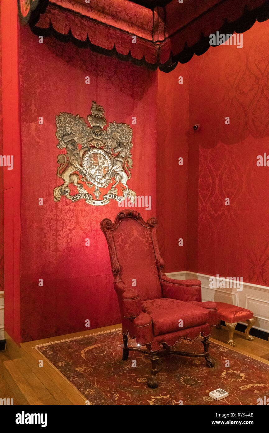 La presenza della camera Il Palazzo di Kensington, London, Regno Unito Foto Stock