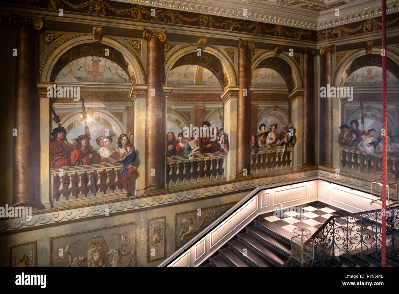 Il Re della scala, all'interno di Palazzo di Kensington, London, Regno Unito Foto Stock
