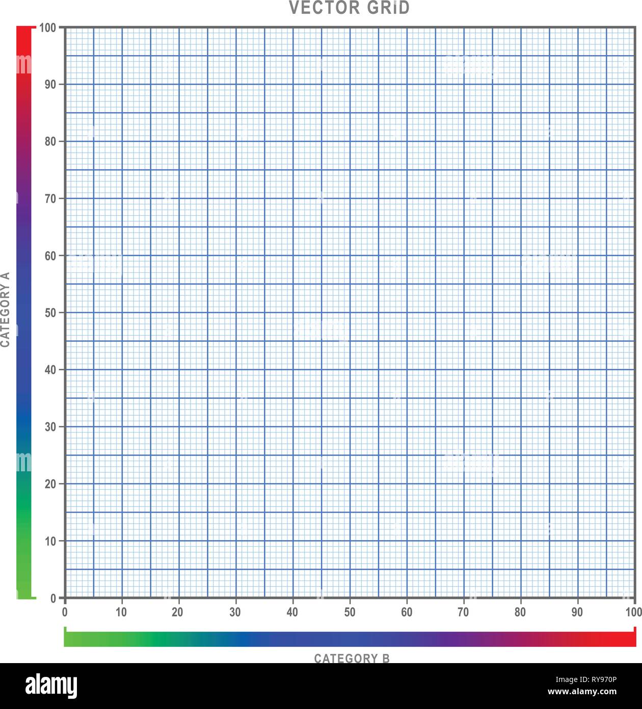 Infografico griglia grafico illustrazione vettoriale, con forte facile da visualizzare linee pulite, toni morbidi e in grassetto le barre di gradiente Illustrazione Vettoriale