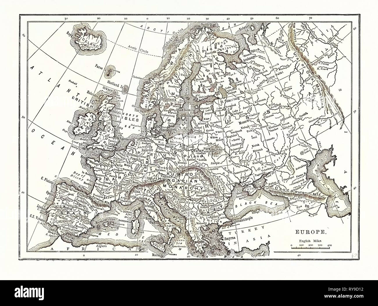 Cartina europa cartina immagini e fotografie stock ad alta risoluzione ...
