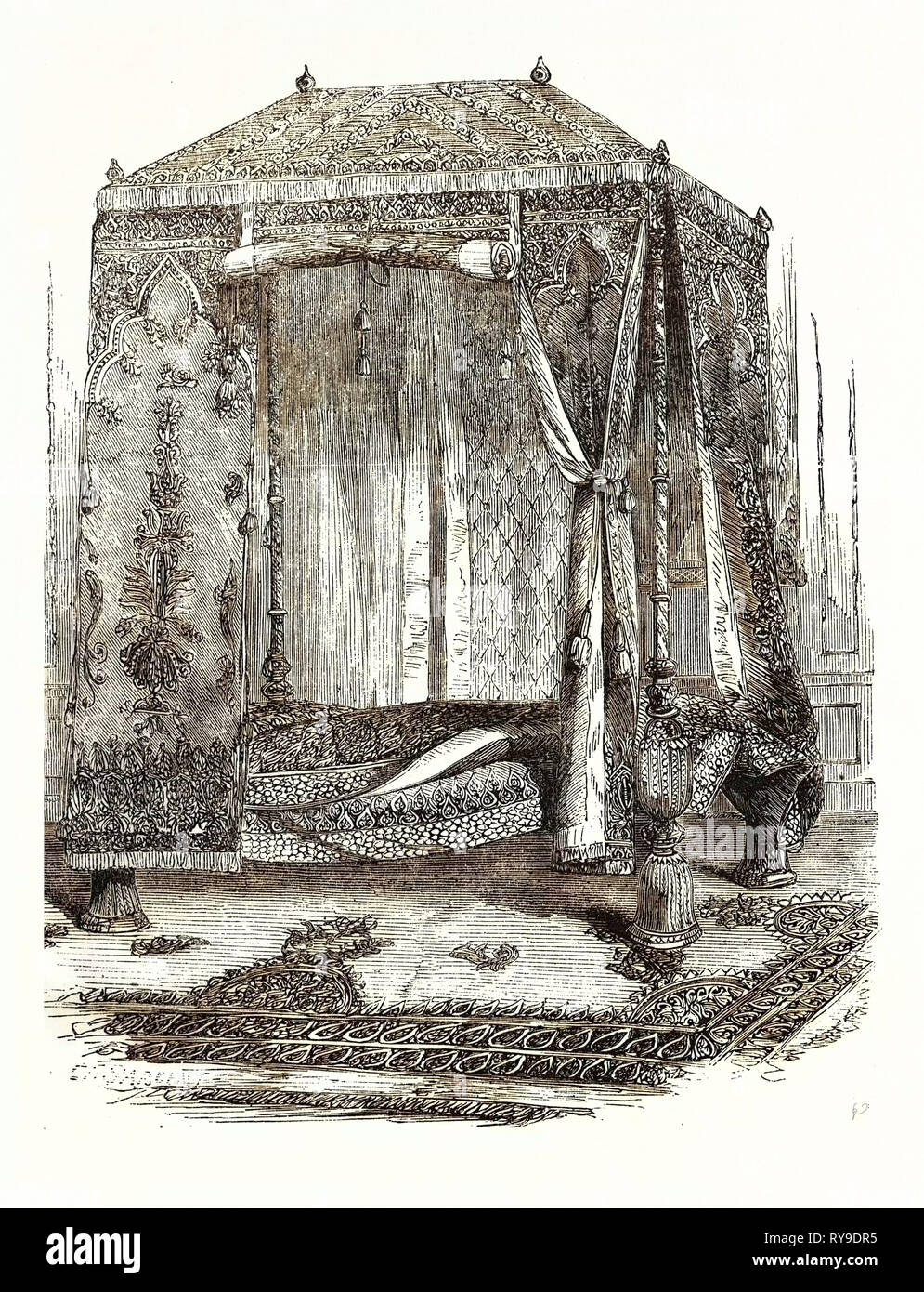 Oro letto presentato a Sua Maestà la Regina Victoria. Regno Unito, Gran Bretagna British, Europa, Regno Unito, Gran Bretagna, europeo Foto Stock