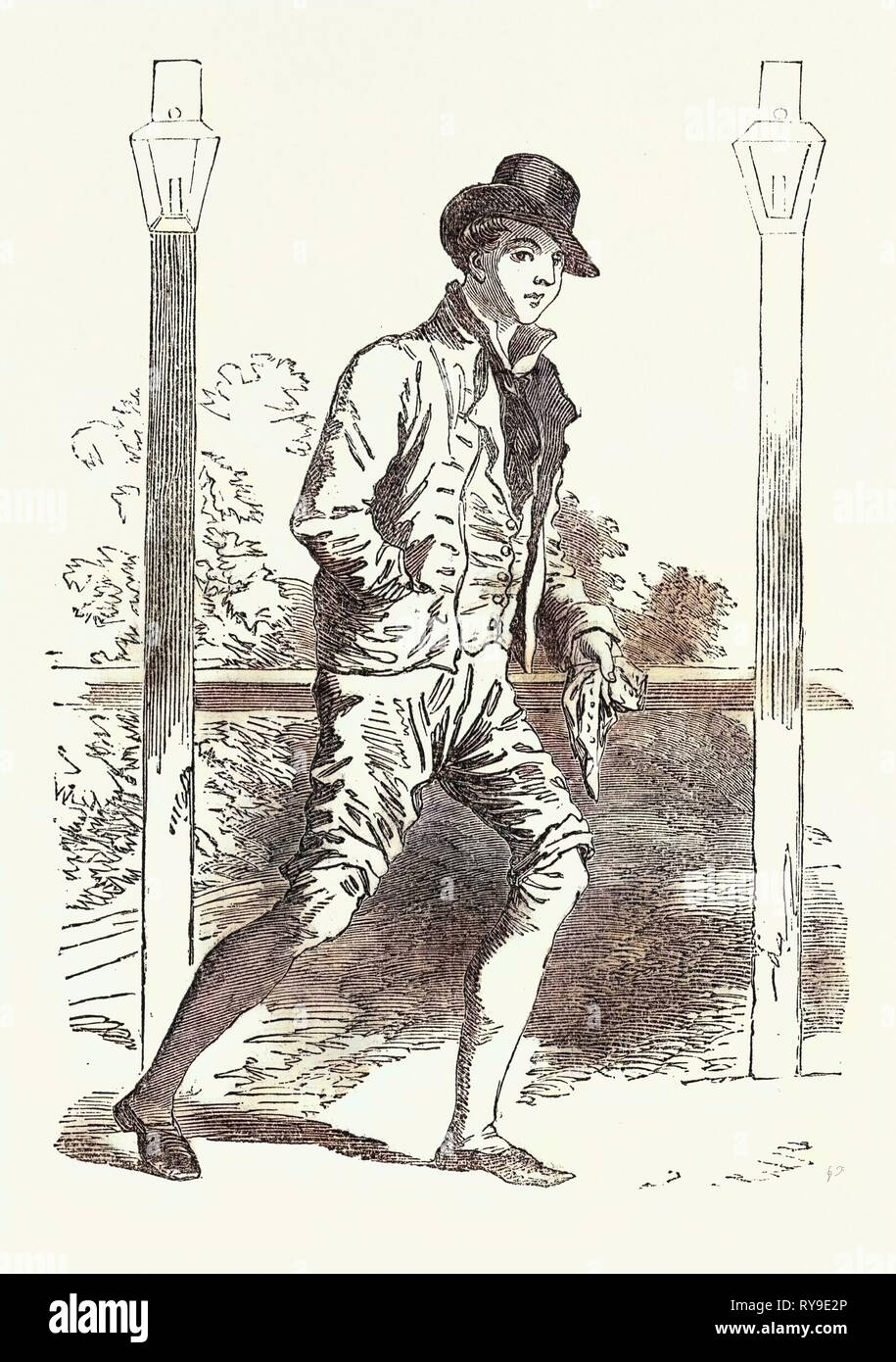 Il capitano Barclay, la celebrata pedonale, morì il 15 maggio 1854. Robert Barclay Allardice, 1779 - 1854, il sesto Laird di Ury, generalmente noto come capitano Barclay, era una notevole Scottish Walker all'inizio del XIX secolo, noto come il celebre pedonale. La Scozia, Regno Unito, Gran Bretagna British, Europa, Regno Unito, Gran Bretagna, europeo Foto Stock