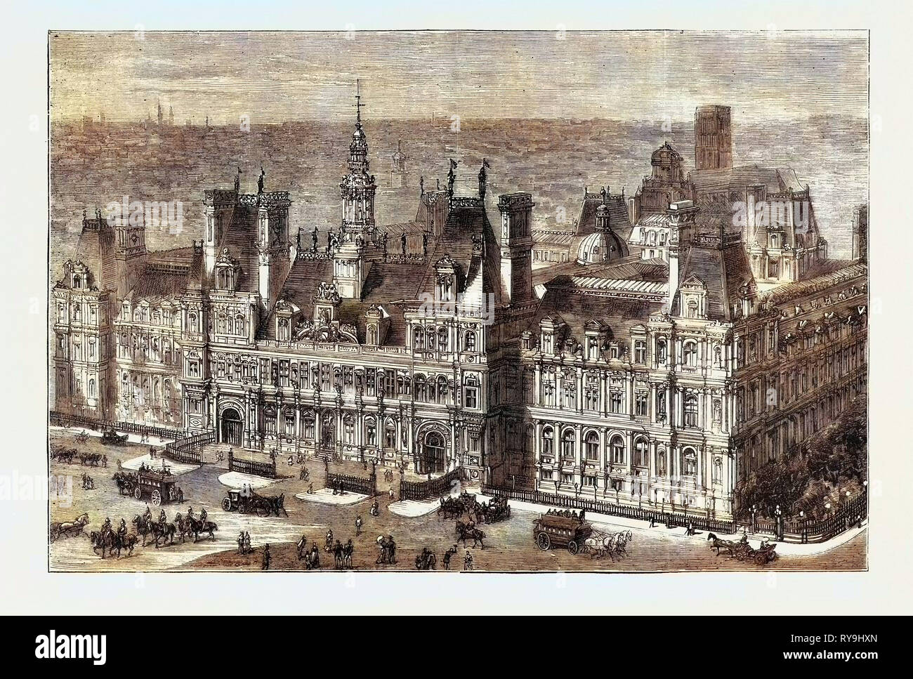 Il nuovo Hotel De Ville di Parigi Foto Stock