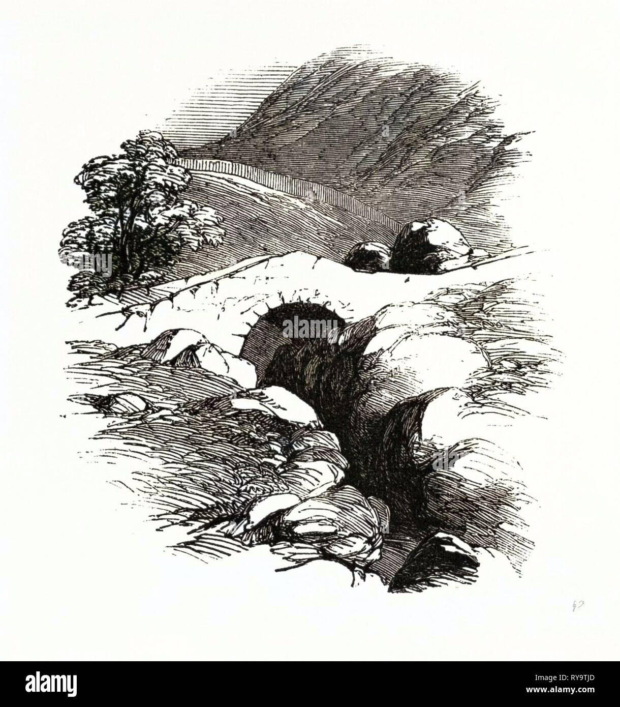 Stockley Bridge, Top di Borrowdale, Lake District, REGNO UNITO Foto Stock