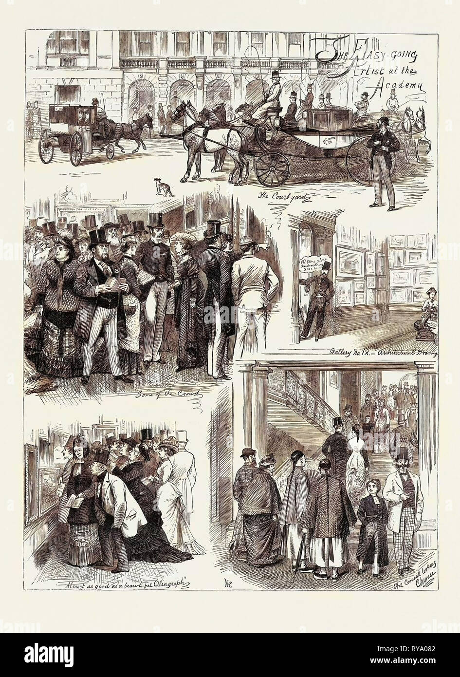 Presso la Royal Academy di Londra Foto Stock