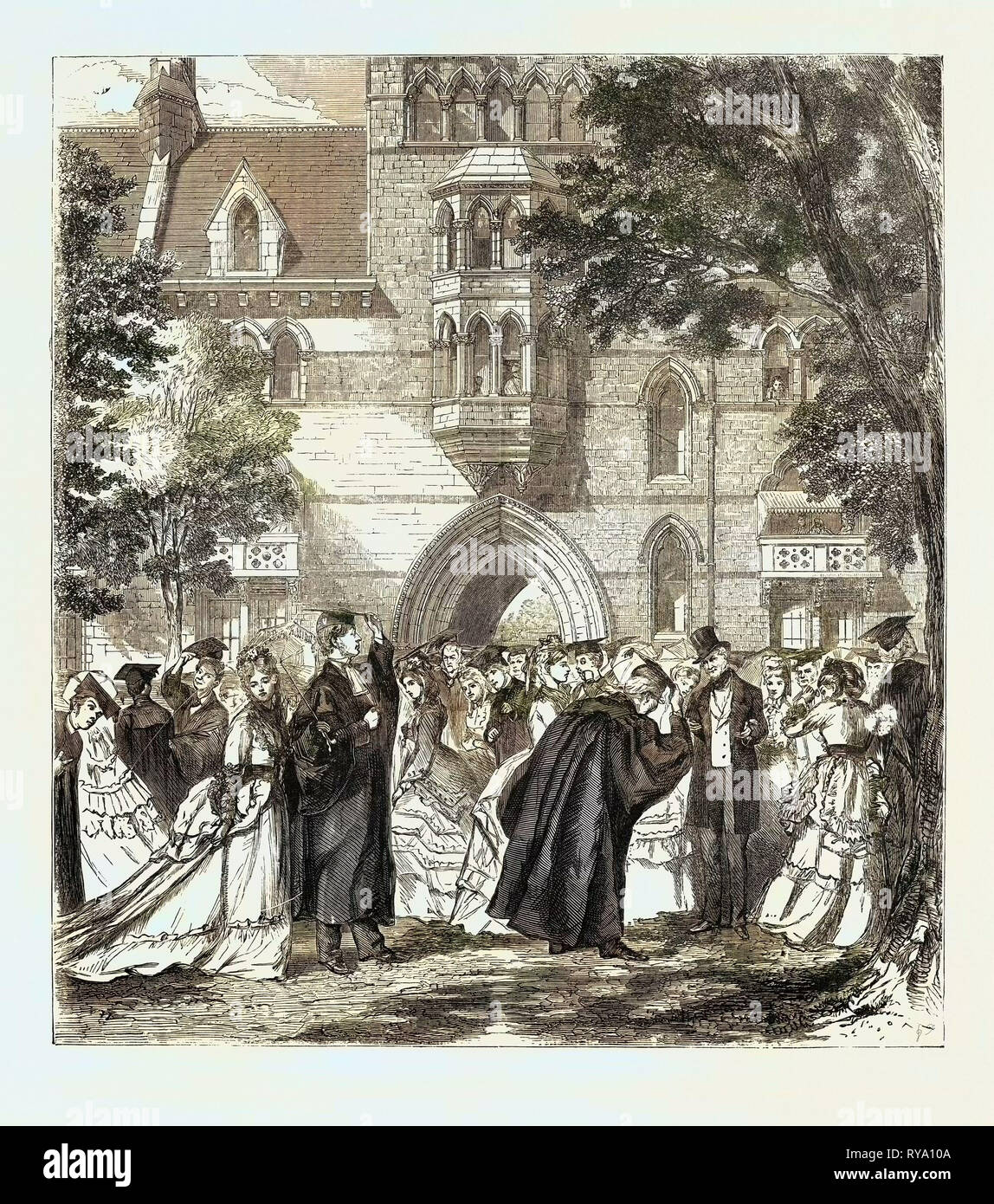 Commemorazione di Oxford, spettacolo domenica, 1870 Foto Stock